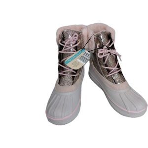 Girls Lily&Dan Winter Snow Boots Child's Size 5 cute stylish pink warm Lined
